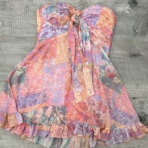 For Love And Lemons Strapless Dress